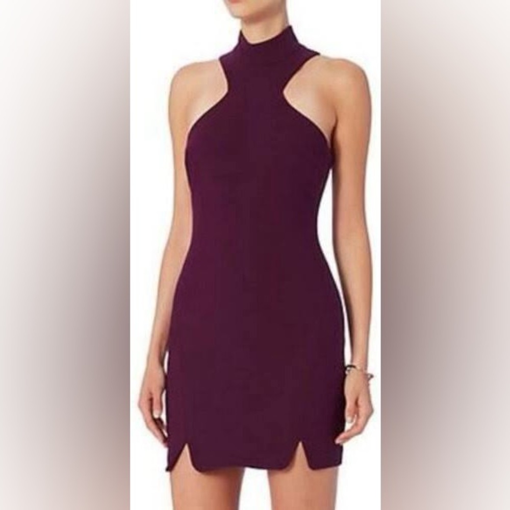 Cinq a Sept Jax Mock Neck Mini Dress
